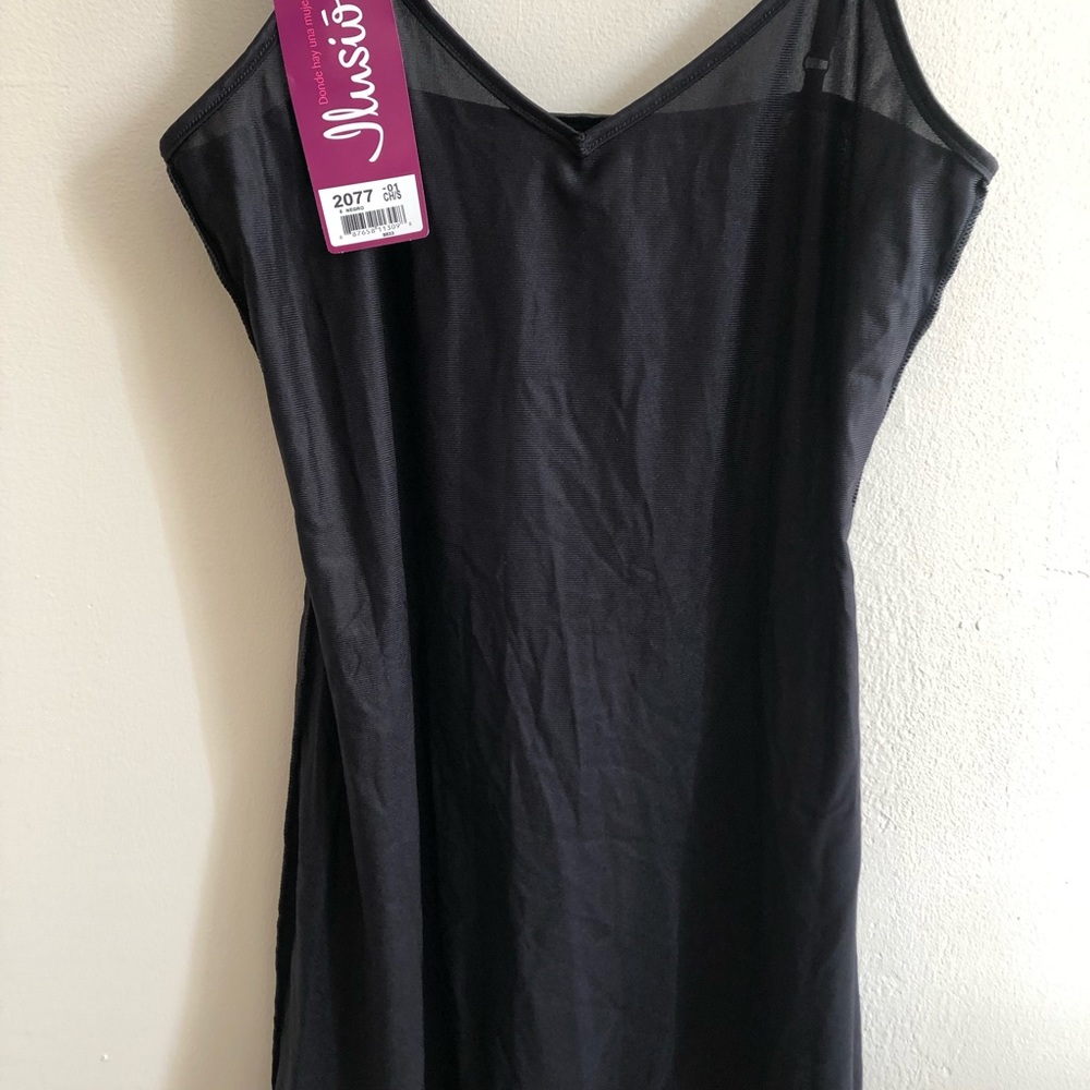Brand new slip, black, mini size xs